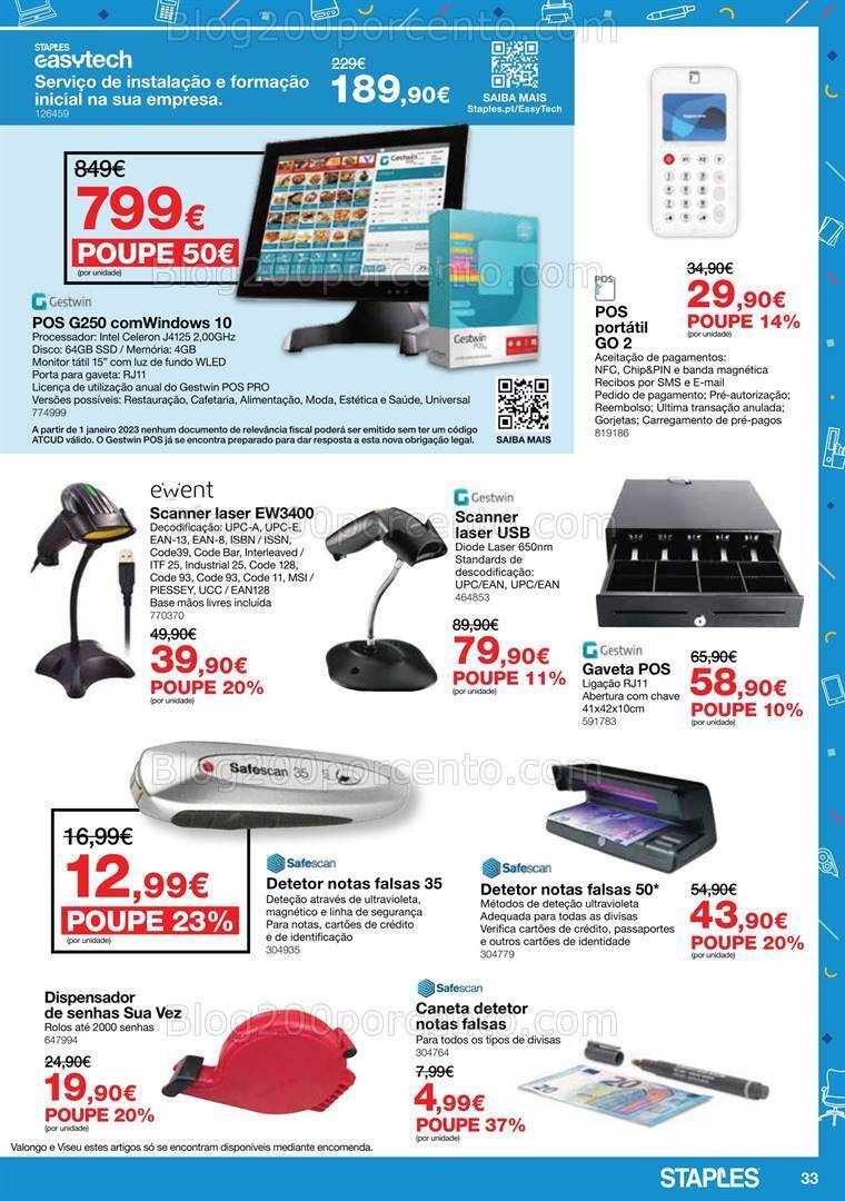 Antevisão Folheto STAPLES Promoções de 26 dezembro a 8 fevereiro