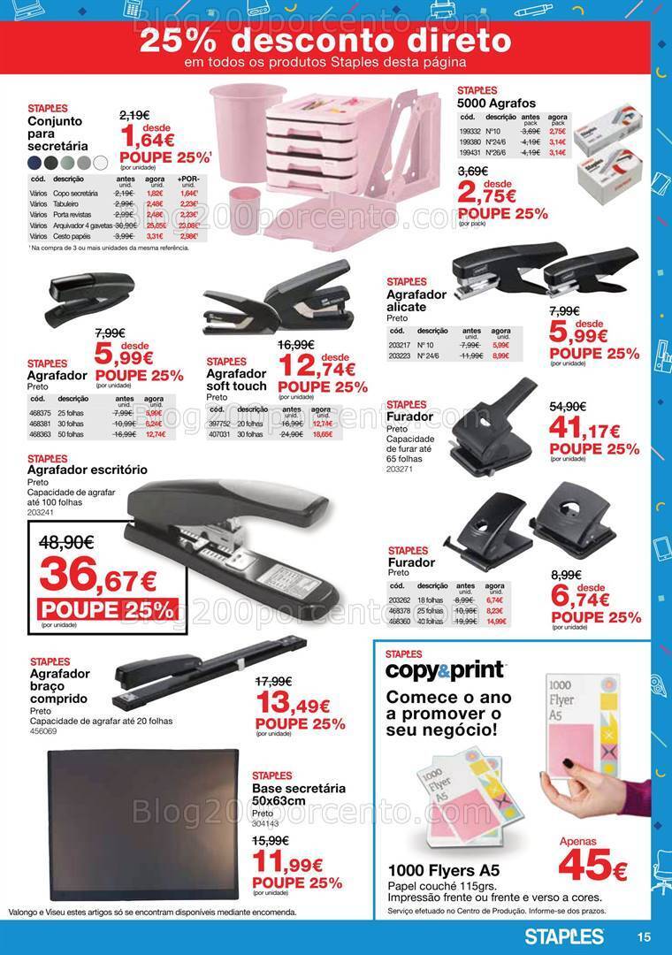 Antevisão Folheto STAPLES Promoções de 26 dezembro a 8 fevereiro