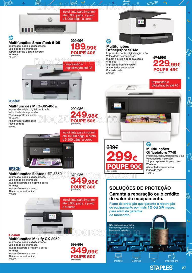 Antevisão Folheto STAPLES Promoções de 26 dezembro a 8 fevereiro