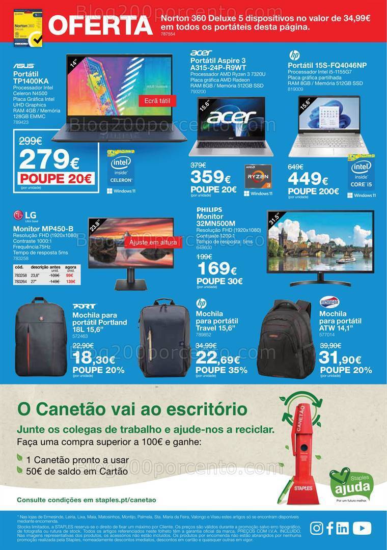 Antevisão Folheto STAPLES Promoções de 26 dezembro a 8 fevereiro