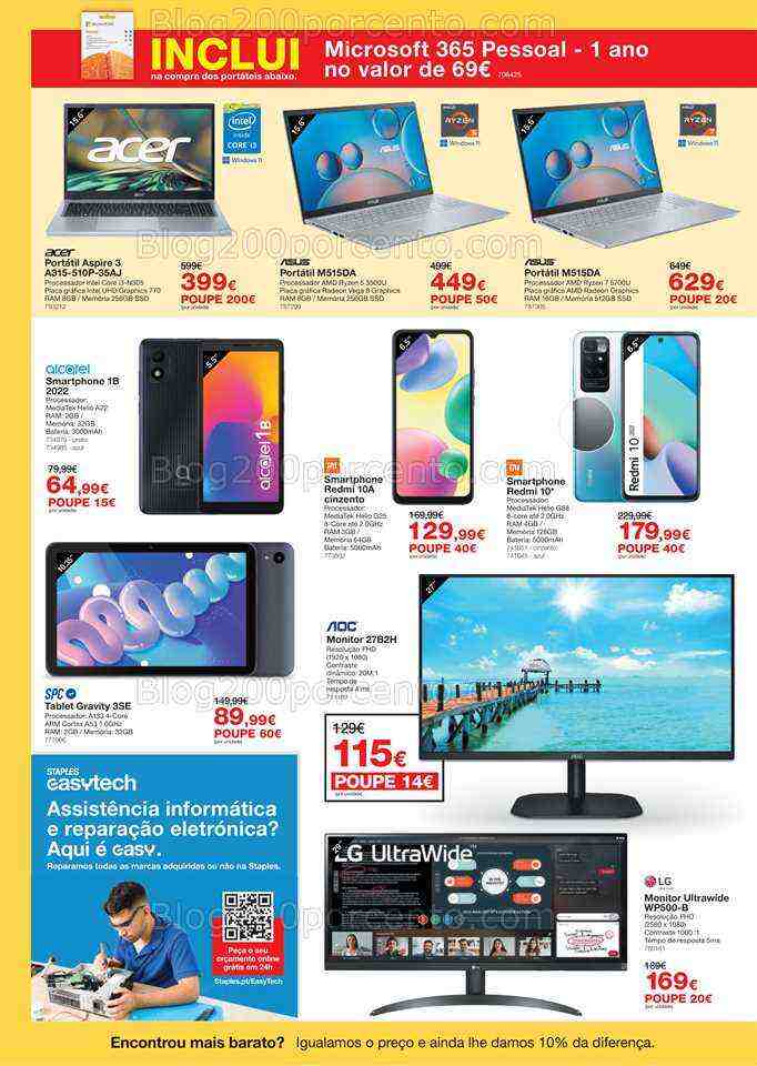 Antevisão Folheto STAPLES Promoções de 3 a 20 julho