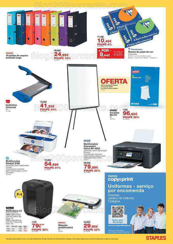 Antevisão Folheto STAPLES Promoções de 3 a 20 julho