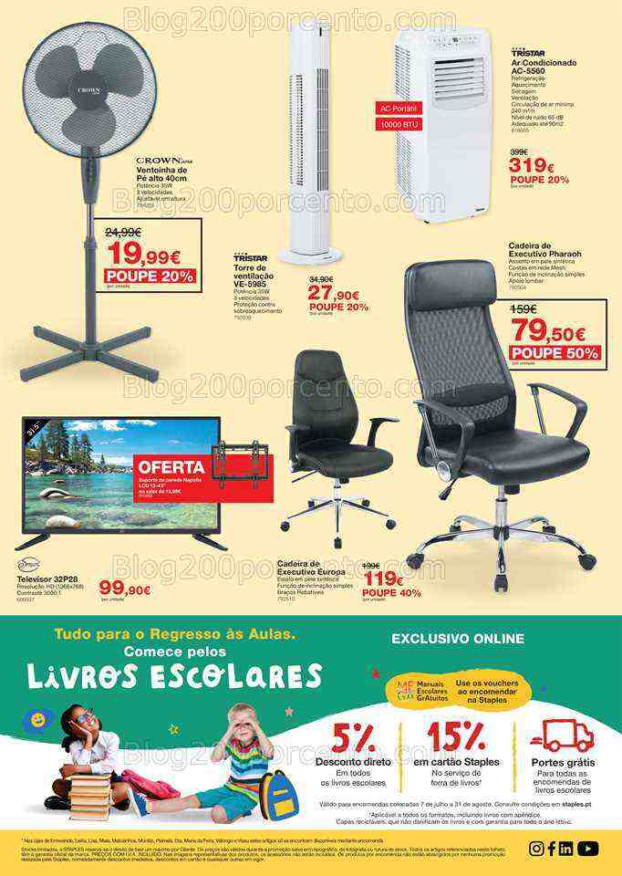 Antevisão Folheto STAPLES Promoções de 3 a 20 julho