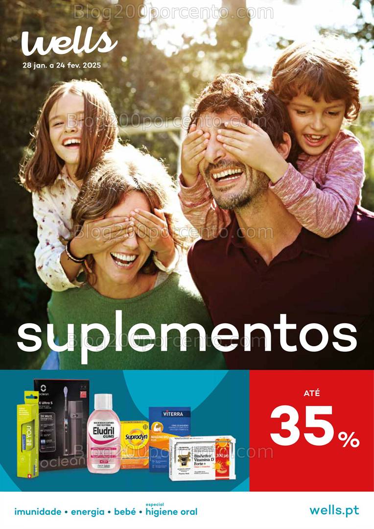 Antevisão Folheto WELLS Suplementos Promoções de 28 janeiro a 24 fevereiro