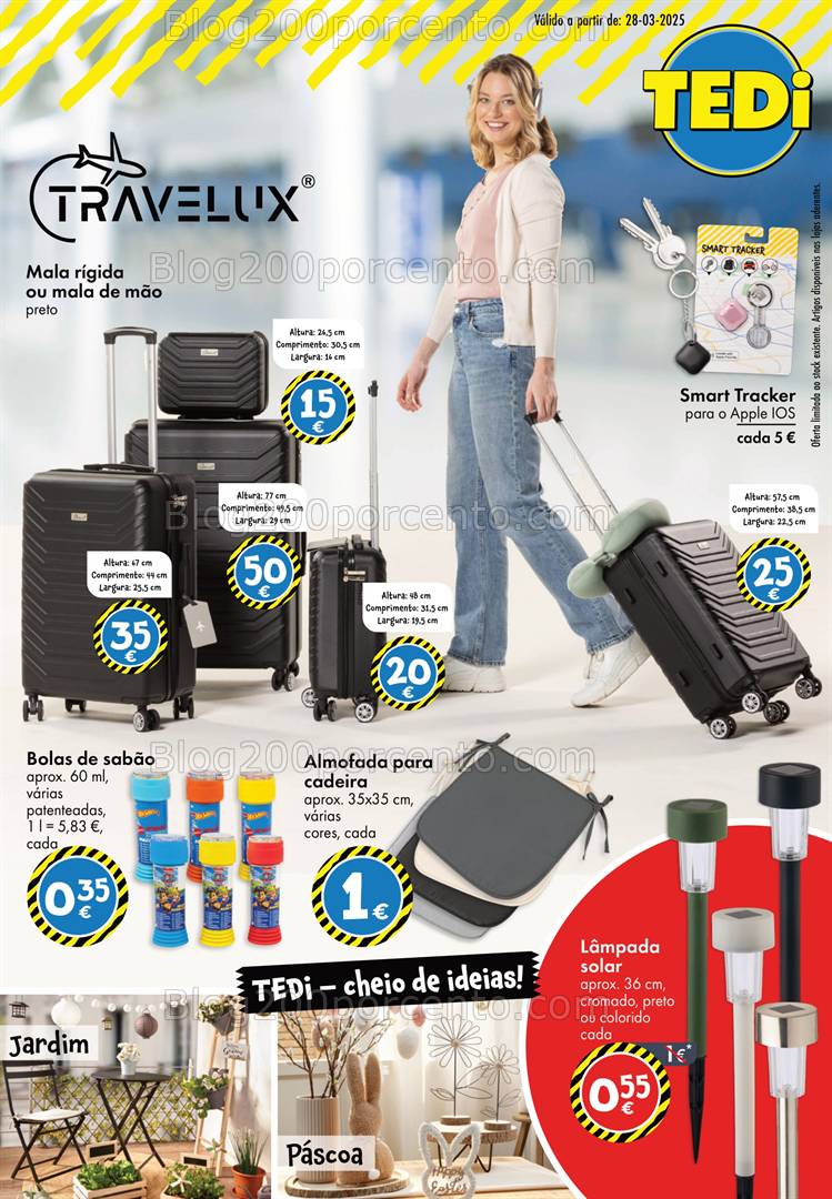 Antevisão Folheto TEDI Bazar + Páscoa e Jardim Promoções a partir de 29 março