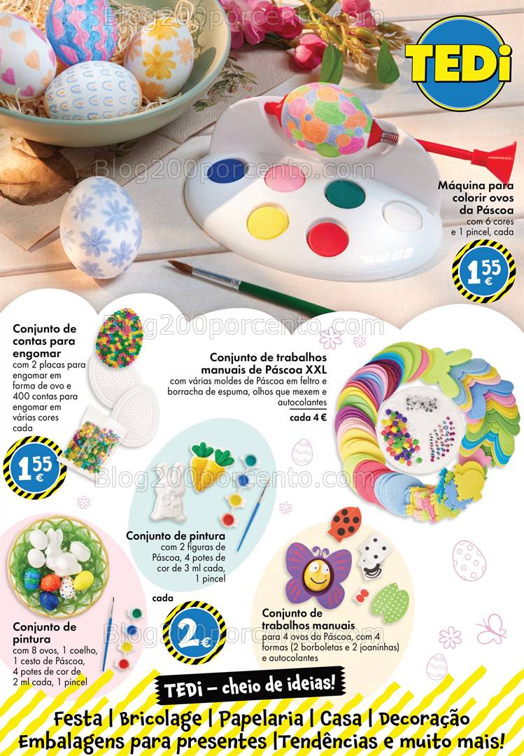 Antevisão Folheto TEDI Bazar + Páscoa e Jardim Promoções a partir de 29 março