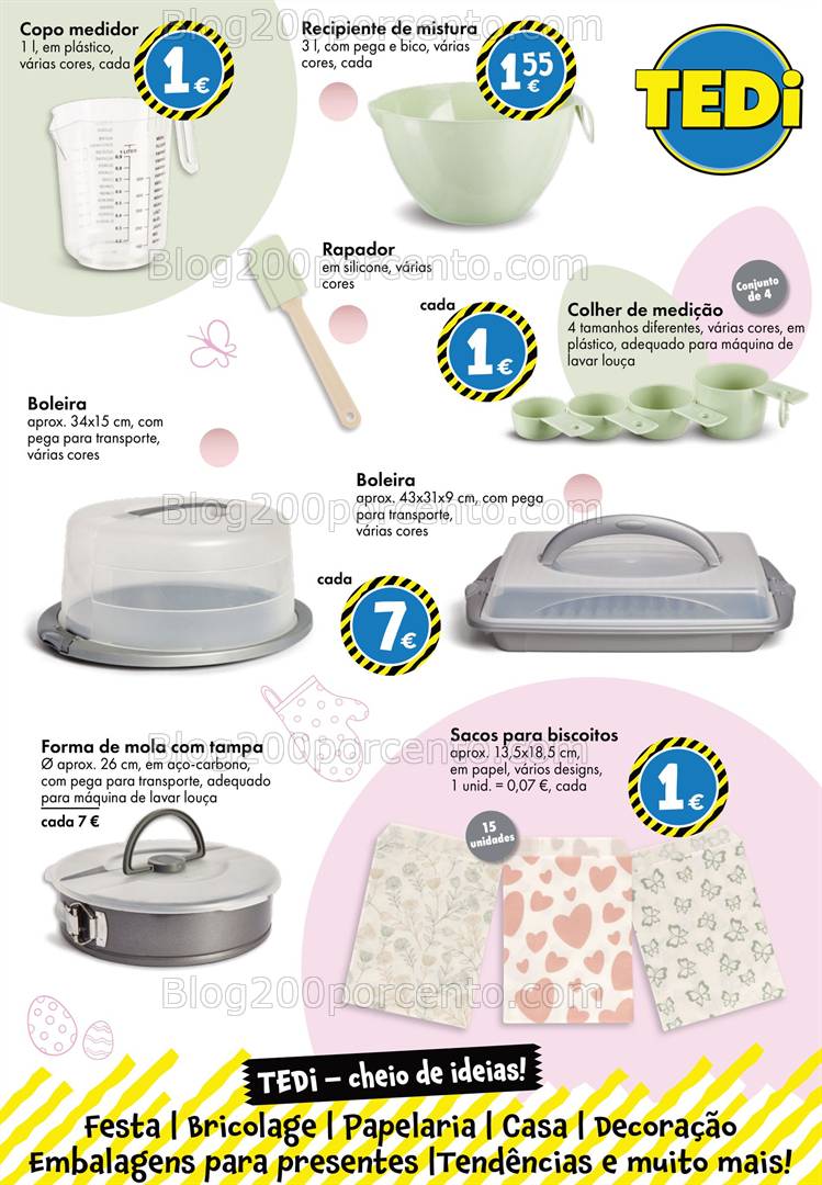 Antevisão Folheto TEDI Bazar + Páscoa e Jardim Promoções a partir de 29 março