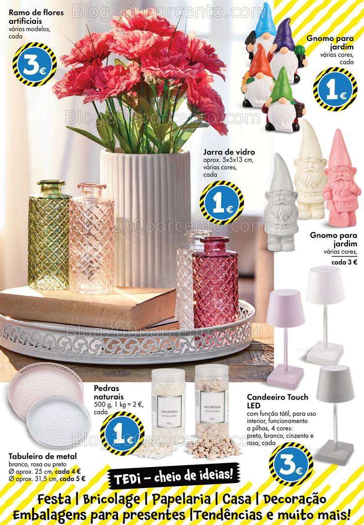 Antevisão Folheto TEDI Bazar + Páscoa e Jardim Promoções a partir de 29 março