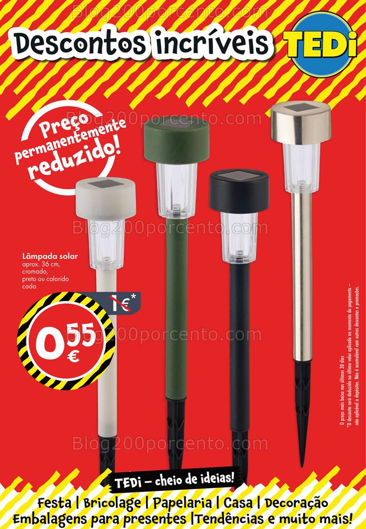 Antevisão Folheto TEDI Bazar + Páscoa e Jardim Promoções a partir de 29 março