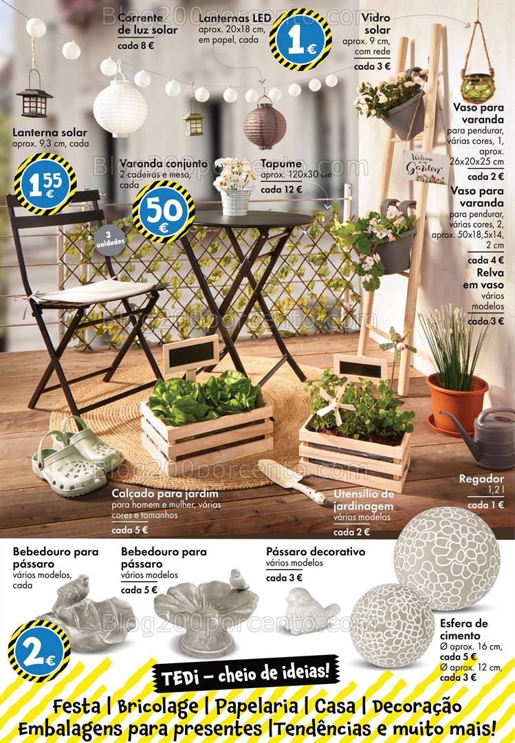 Antevisão Folheto TEDI Bazar + Páscoa e Jardim Promoções a partir de 29 março