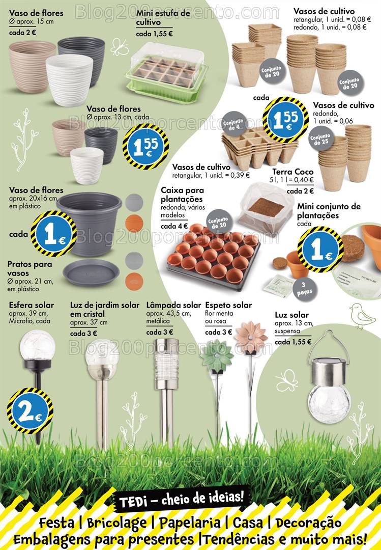 Antevisão Folheto TEDI Bazar + Páscoa e Jardim Promoções a partir de 29 março