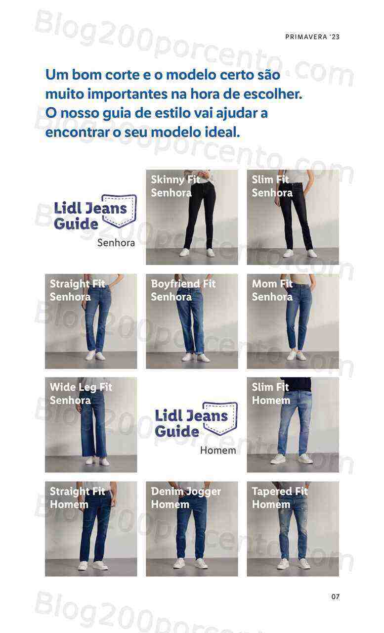 Antevisão Folheto LIDL Moda Primavera - Verão Promoções a partir de 13 março