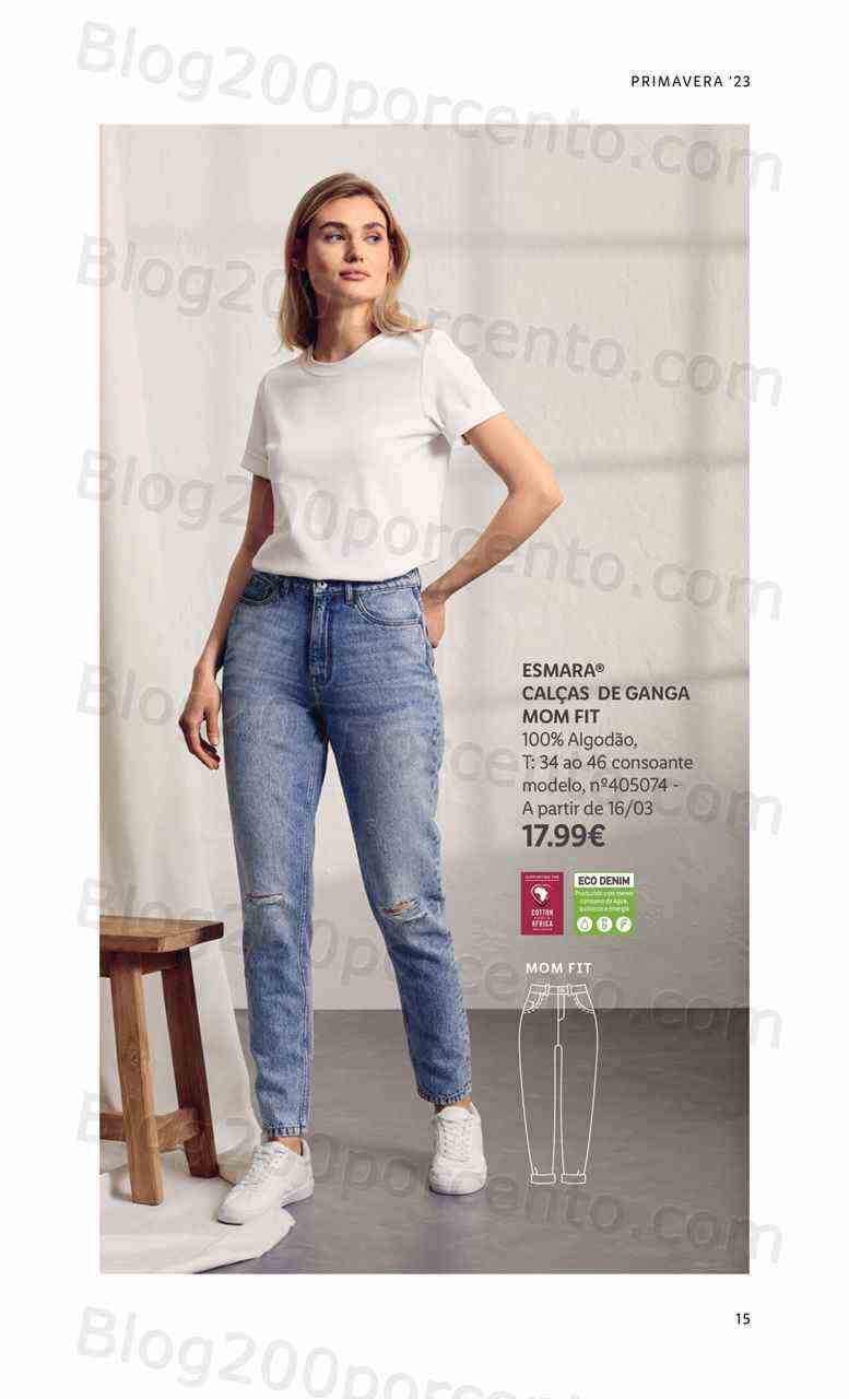 Antevisão Folheto LIDL Moda Primavera - Verão Promoções a partir de 13 março