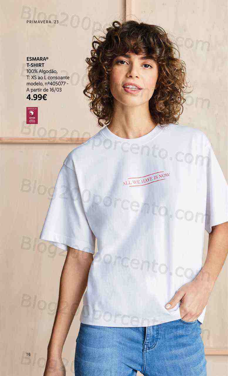 Antevisão Folheto LIDL Moda Primavera - Verão Promoções a partir de 13 março