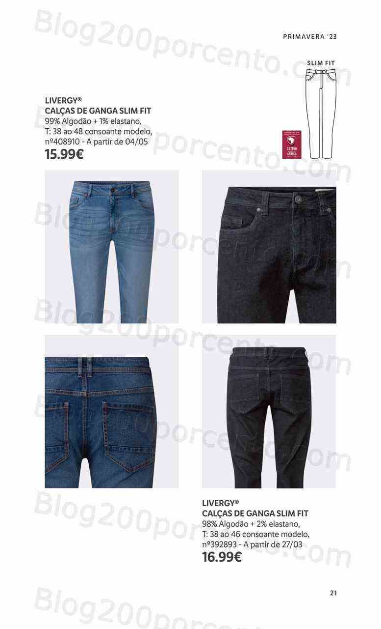 Antevisão Folheto LIDL Moda Primavera - Verão Promoções a partir de 13 março