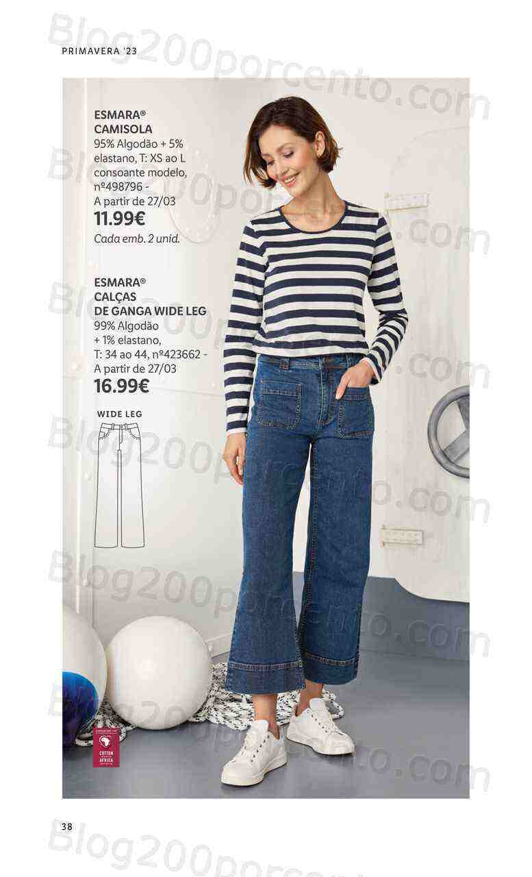 Antevisão Folheto LIDL Moda Primavera - Verão Promoções a partir de 13 março