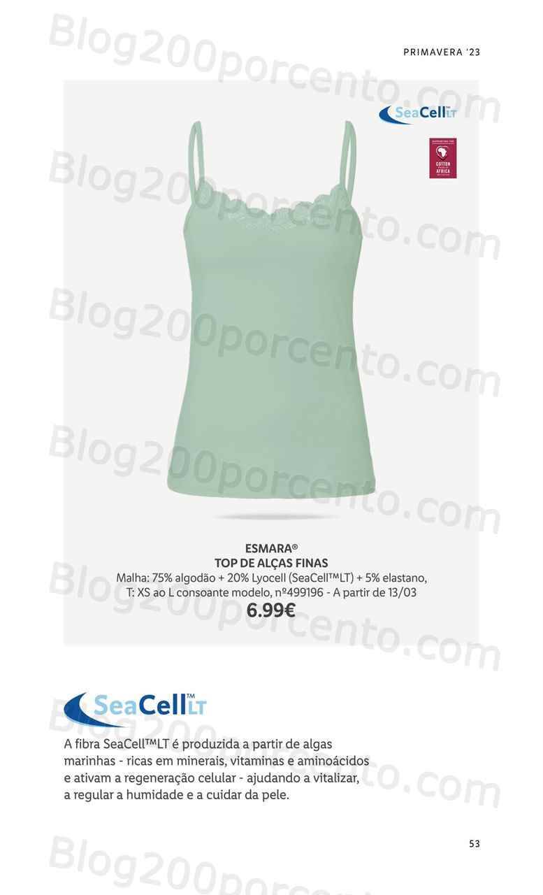 Antevisão Folheto LIDL Moda Primavera - Verão Promoções a partir de 13 março