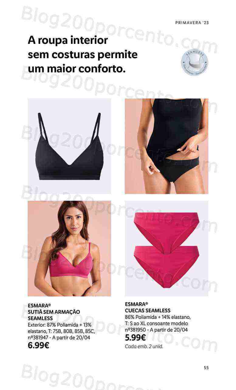 Antevisão Folheto LIDL Moda Primavera - Verão Promoções a partir de 13 março