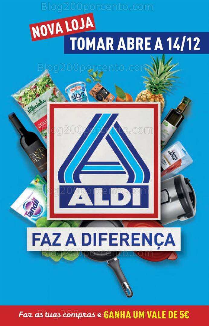Antevisão Folheto ALDI Aberturas - Tomar Promoções de 14 a 19 dezembro