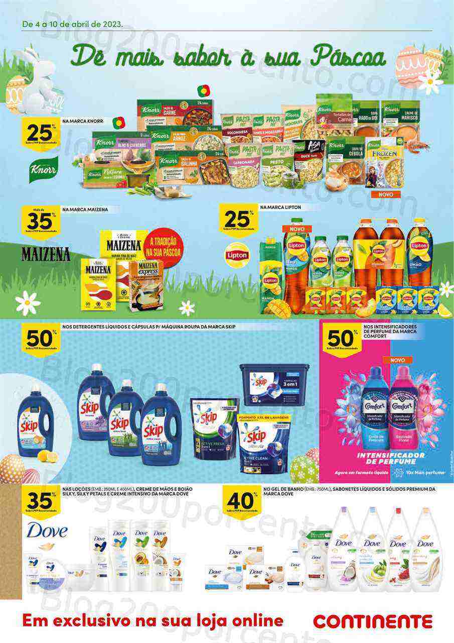 Antevisão Folheto CONTINENTE Extra Promoções de 4 a 10 abril