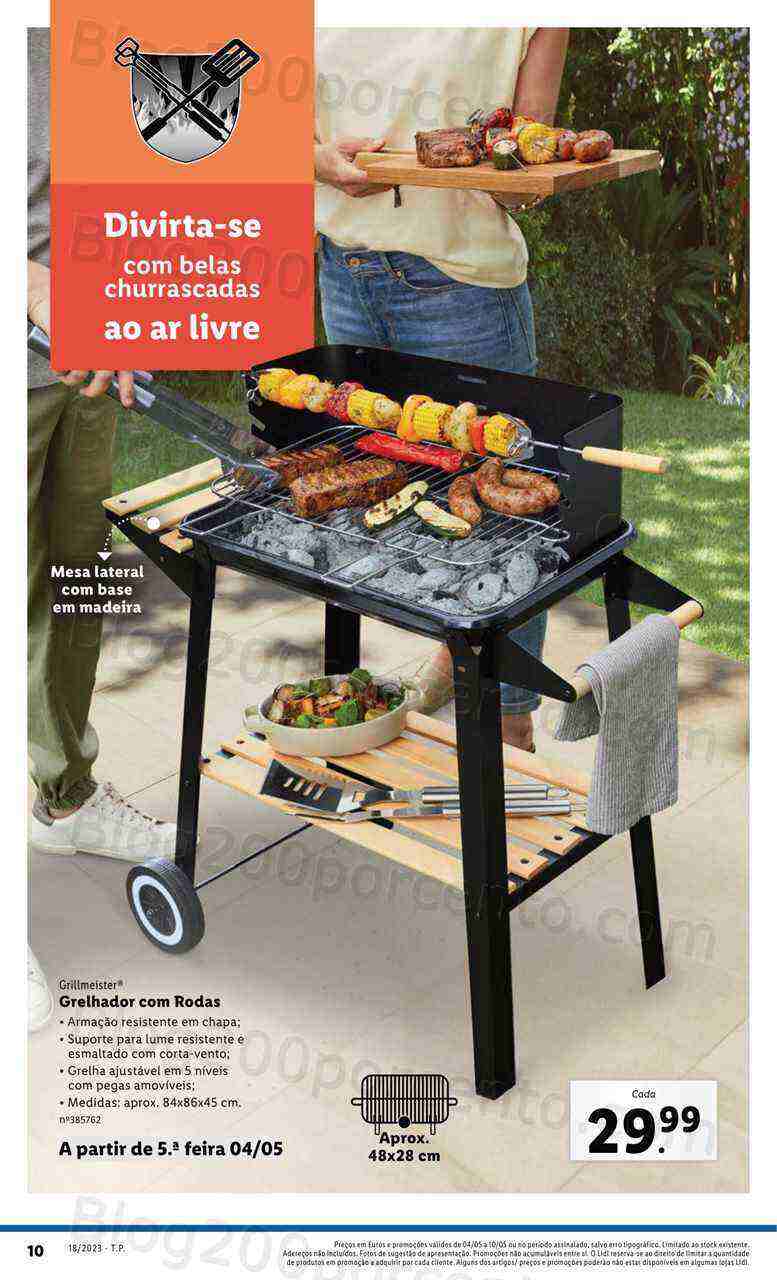 Antevisão Folheto LIDL Verão Promoções de 4 a 10 maio