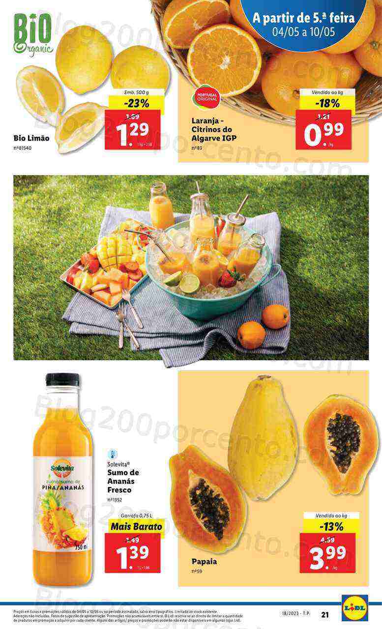 Antevisão Folheto LIDL Verão Promoções de 4 a 10 maio
