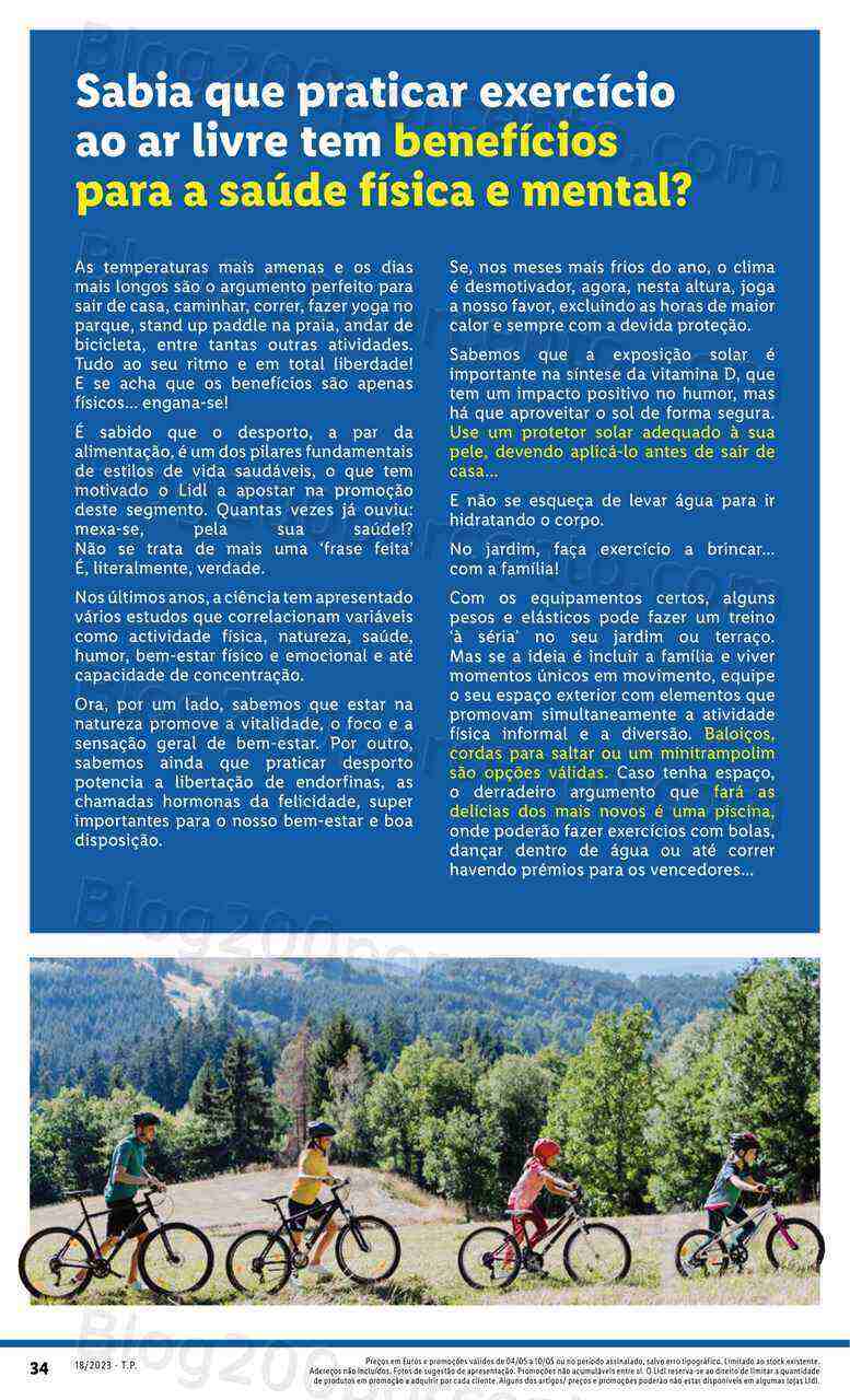 Antevisão Folheto LIDL Especial Verão Promoções a partir de 4 maio