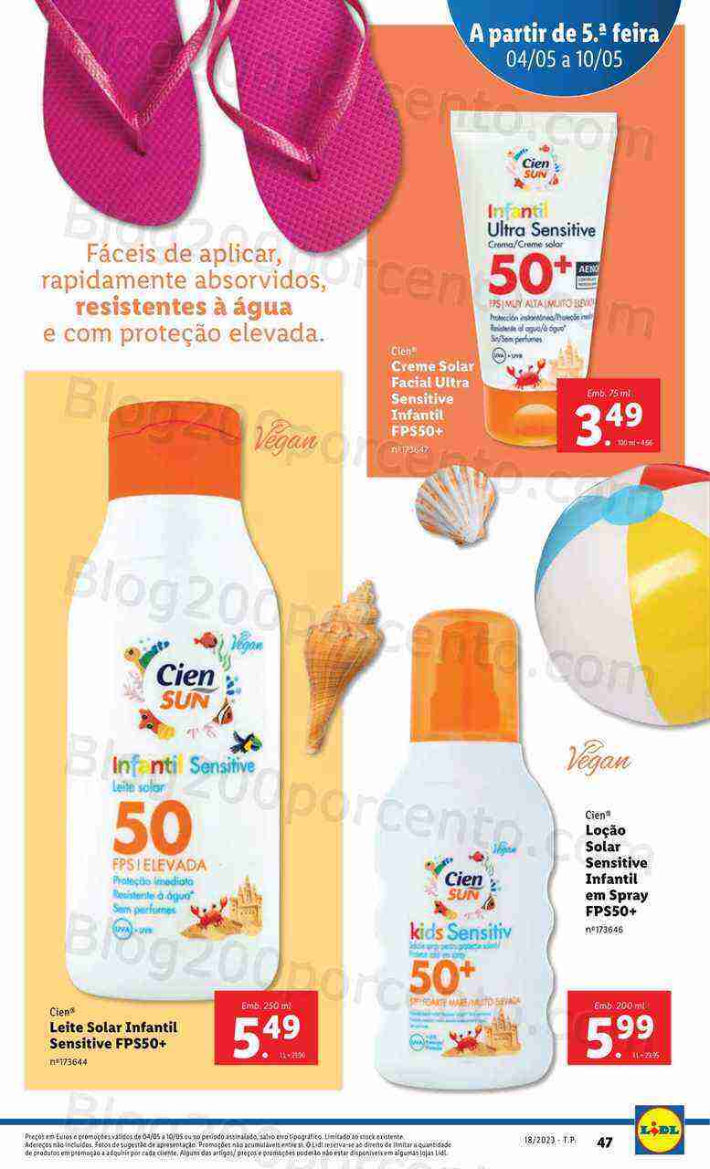 Antevisão Folheto LIDL Verão Promoções de 4 a 10 maio