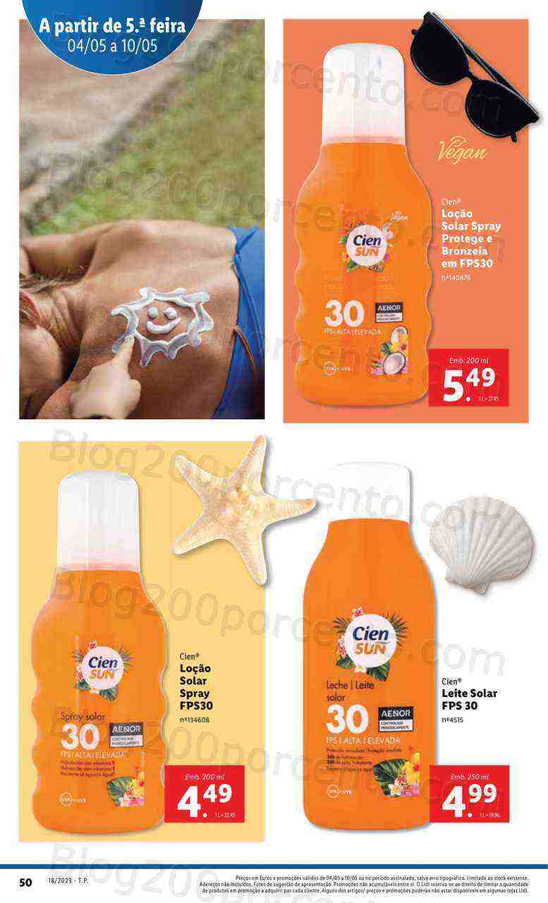 Antevisão Folheto LIDL Verão Promoções de 4 a 10 maio