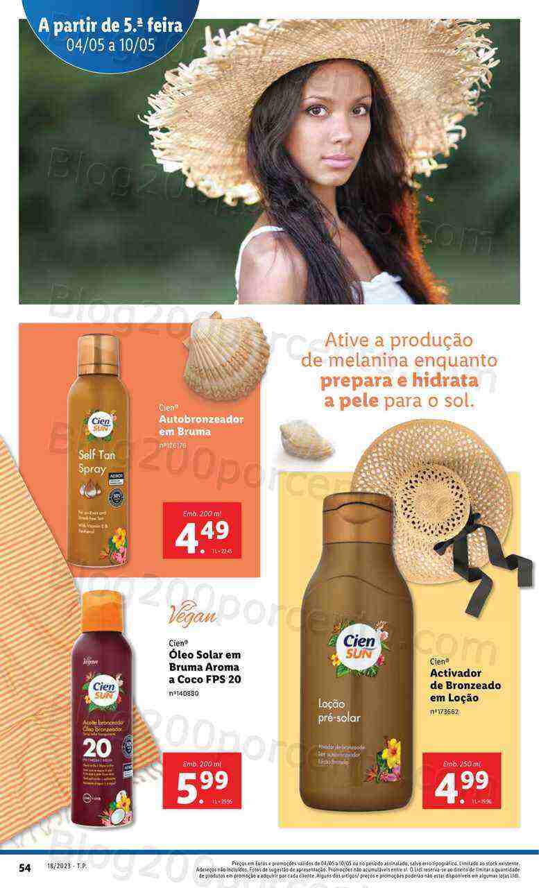 Antevisão Folheto LIDL Verão Promoções de 4 a 10 maio