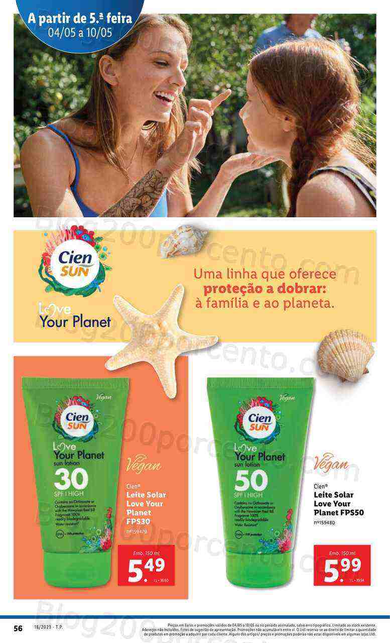 Antevisão Folheto LIDL Verão Promoções de 4 a 10 maio