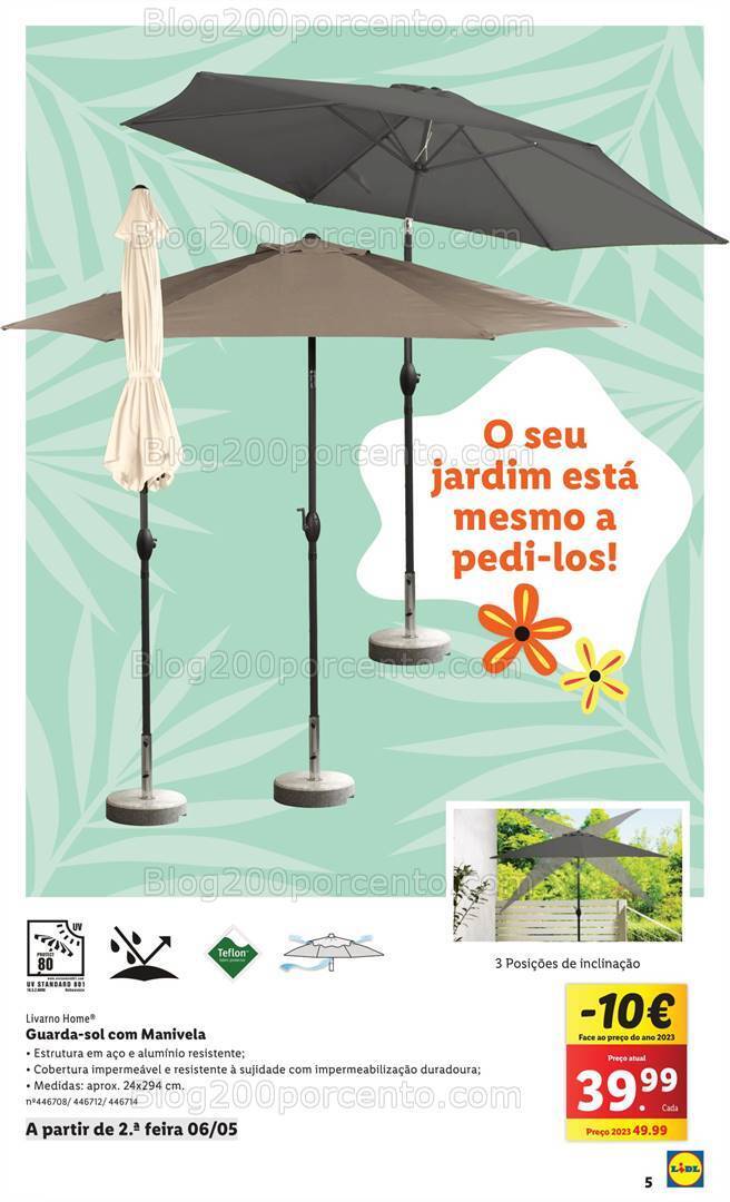 Antevisão Folheto LIDL Verão Promoções a partir de 29 abril