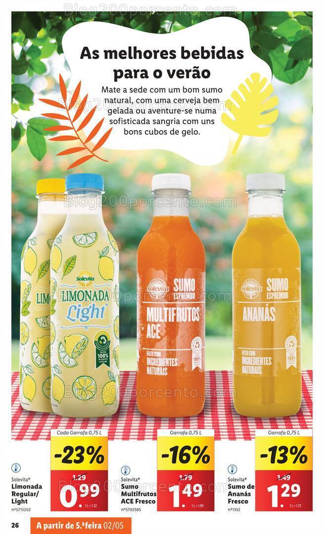 Antevisão Folheto LIDL Verão Promoções a partir de 29 abril