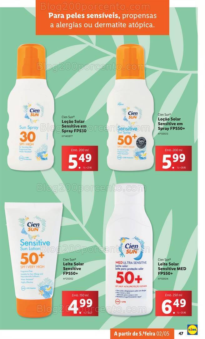 Antevisão Folheto LIDL Verão Promoções a partir de 29 abril