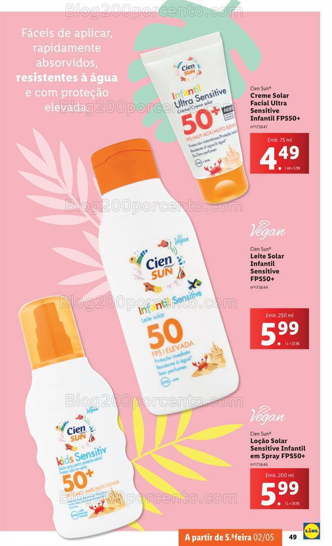 Antevisão Folheto LIDL Verão Promoções a partir de 29 abril