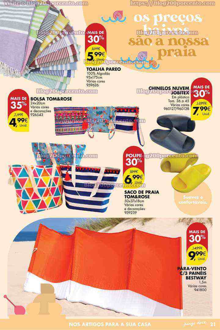 Antevisão Folheto PINGO DOCE Bazar Verão Promoções de 6 a 26 junho
