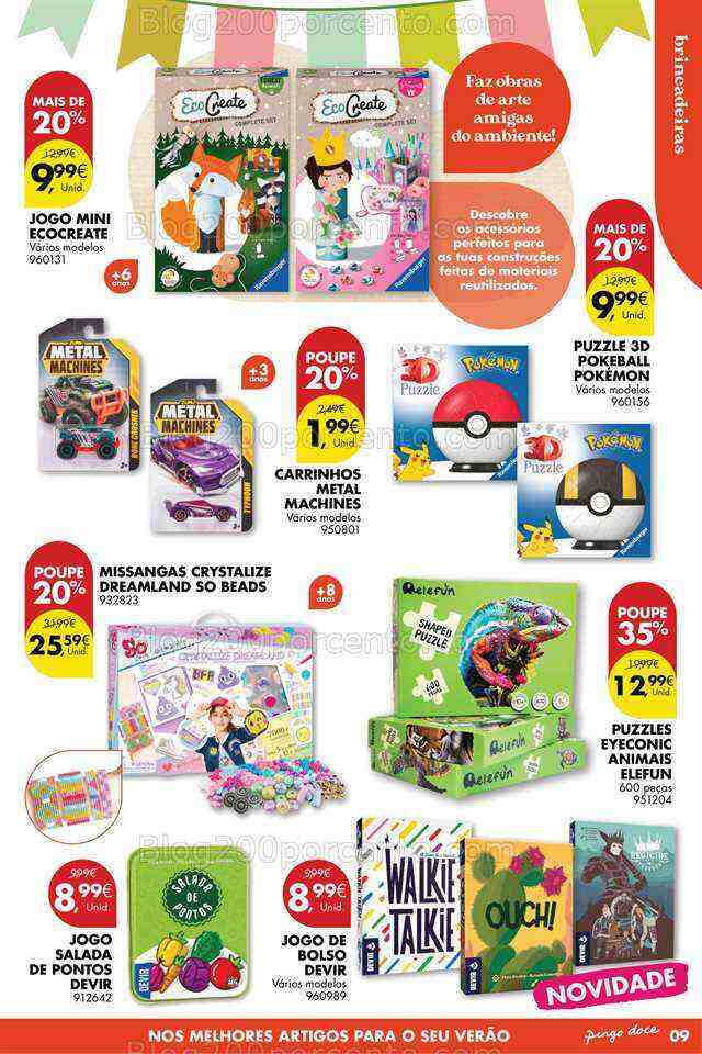 Antevisão Folheto PINGO DOCE Bazar Verão Promoçóes de 27 junho a 17 julho