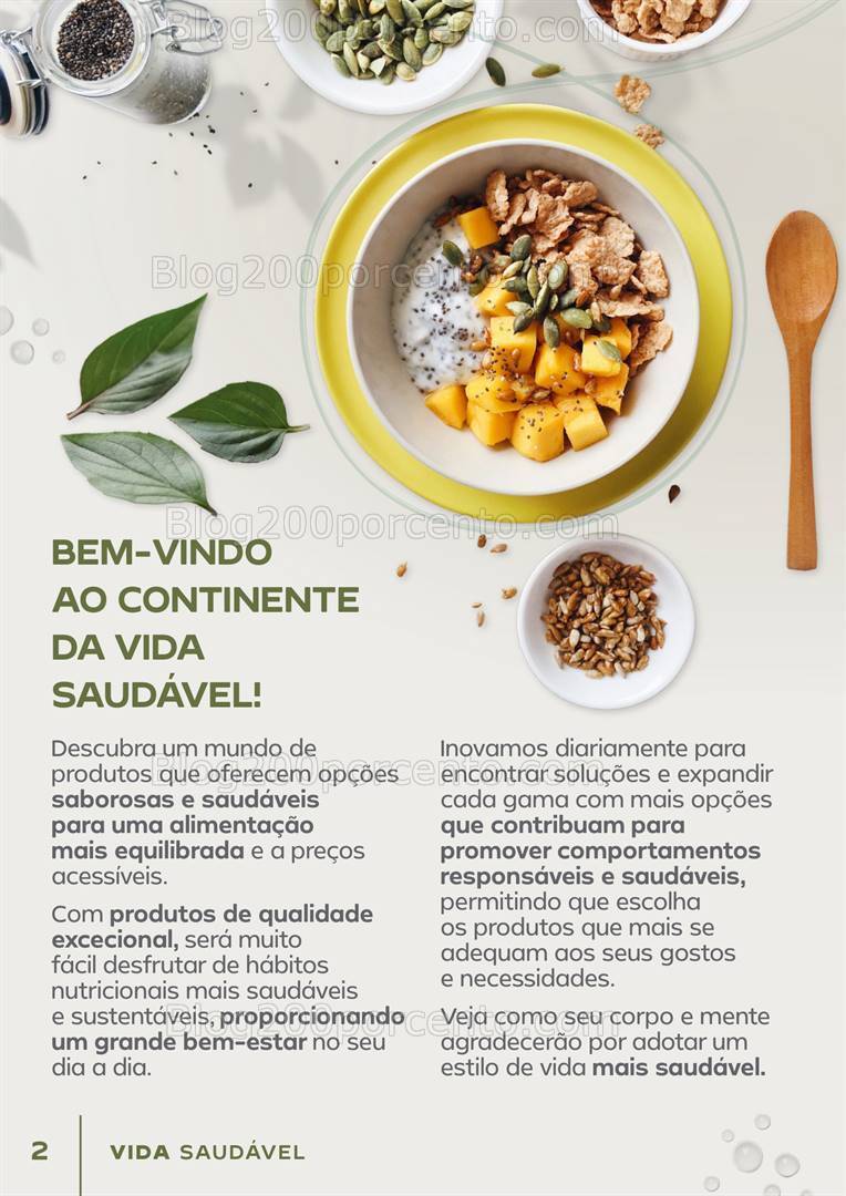 Antevisão Folheto CONTINENTE Vida Saudável Promoções de 16 a 28 janeiro