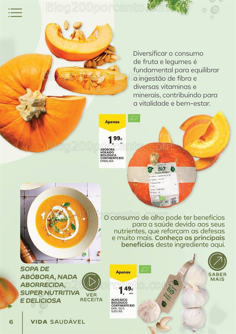 Antevisão Folheto CONTINENTE Vida Saudável Promoções de 16 a 28 janeiro