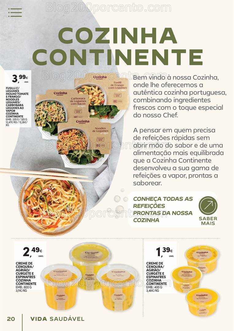 Antevisão Folheto CONTINENTE Vida Saudável Promoções de 16 a 28 janeiro