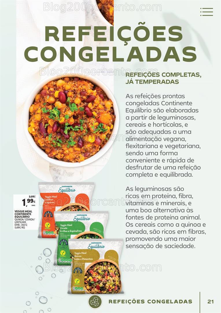 Antevisão Folheto CONTINENTE Vida Saudável Promoções de 16 a 28 janeiro