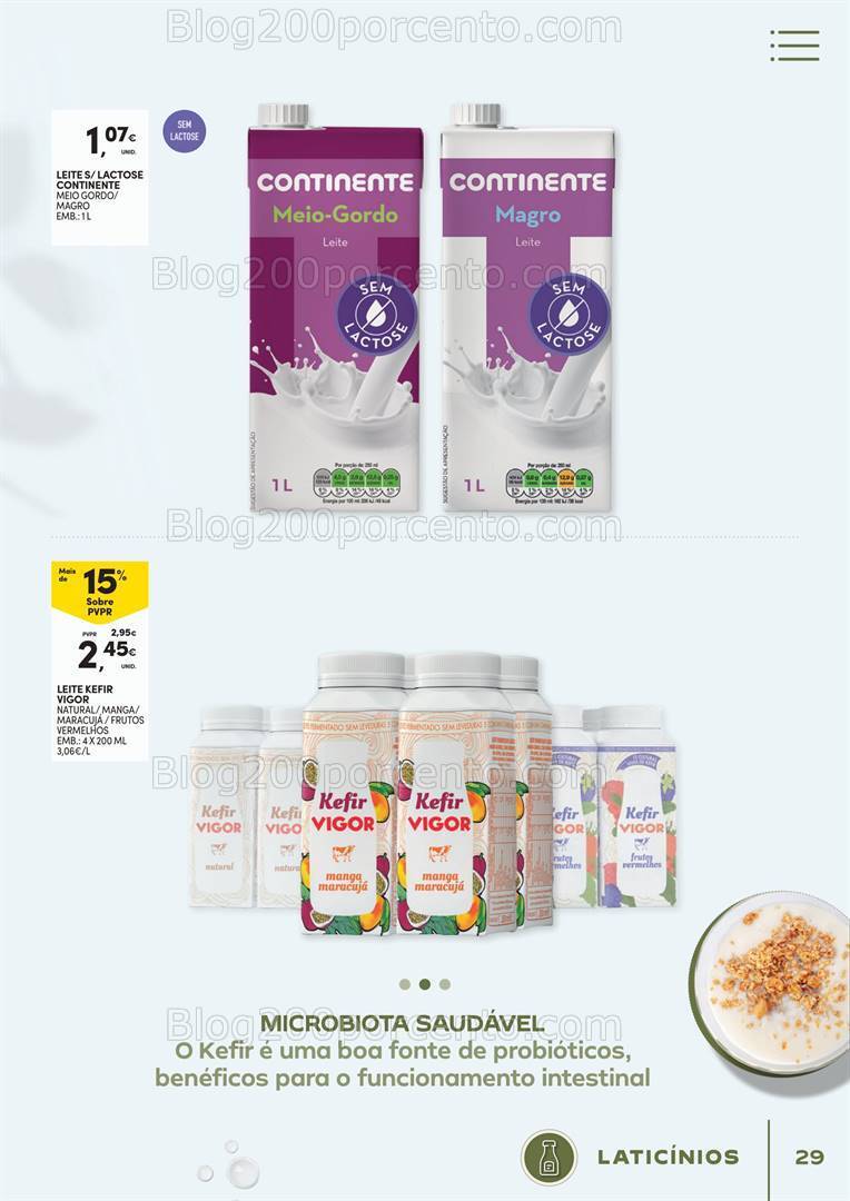 Antevisão Folheto CONTINENTE Vida Saudável Promoções de 16 a 28 janeiro