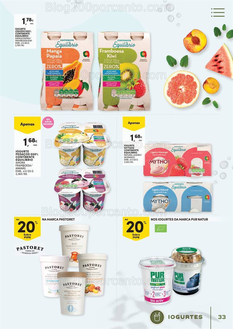 Antevisão Folheto CONTINENTE Vida Saudável Promoções de 16 a 28 janeiro