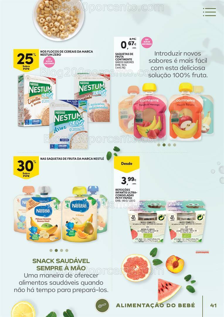 Antevisão Folheto CONTINENTE Vida Saudável Promoções de 16 a 28 janeiro