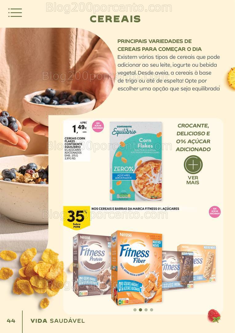 Antevisão Folheto CONTINENTE Vida Saudável Promoções de 16 a 28 janeiro