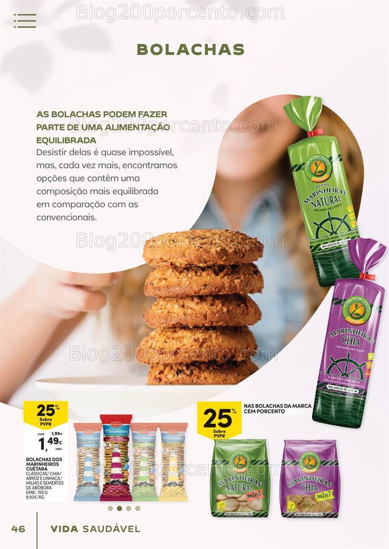 Antevisão Folheto CONTINENTE Vida Saudável Promoções de 16 a 28 janeiro