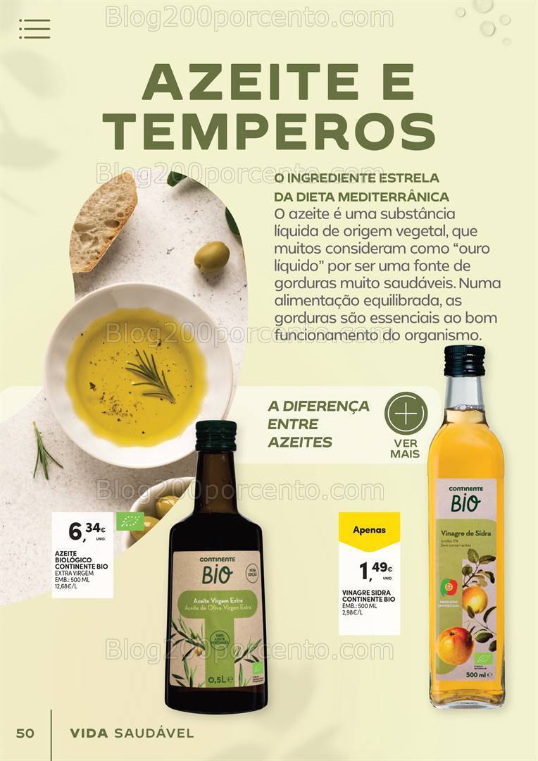 Antevisão Folheto CONTINENTE Vida Saudável Promoções de 16 a 28 janeiro