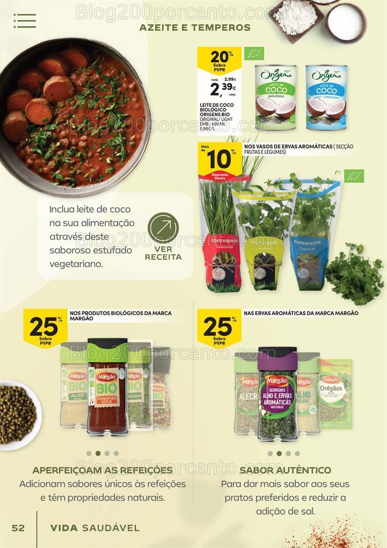 Antevisão Folheto CONTINENTE Vida Saudável Promoções de 16 a 28 janeiro