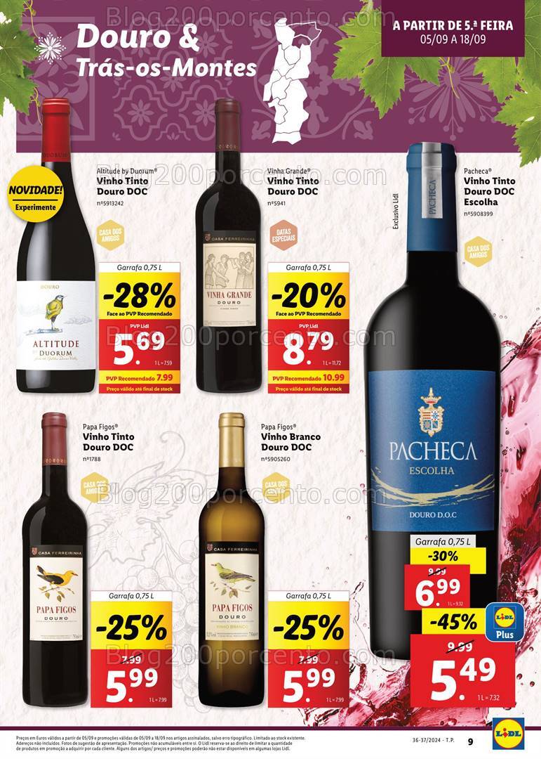 Antevisão Folheto LIDL Extra Promoções de 5 a 18 setembro