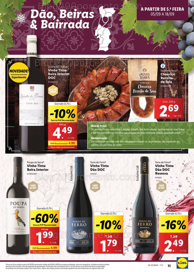 Antevisão Folheto LIDL Extra Promoções de 5 a 18 setembro